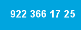 922 366 17 25